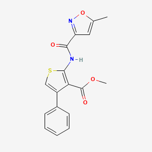 molecular formula C17H14N2O4S B4432637 methyl 2-{[(5-methyl-3-isoxazolyl)carbonyl]amino}-4-phenyl-3-thiophenecarboxylate 