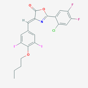 (4Z)-4-(4-butoxy-3,5-diiodobenzylidene)-2-(2-chloro-4,5-difluorophenyl)-1,3-oxazol-5(4H)-one