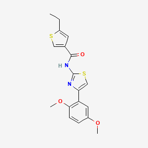 N-[4-(2,5-dimethoxyphenyl)-1,3-thiazol-2-yl]-5-ethyl-3-thiophenecarboxamide