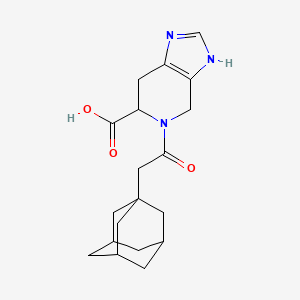 molecular formula C19H25N3O3 B4432664 5-(1-adamantylacetyl)-4,5,6,7-tetrahydro-3H-imidazo[4,5-c]pyridine-6-carboxylic acid 