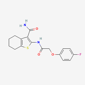 2-{[(4-fluorophenoxy)acetyl]amino}-4,5,6,7-tetrahydro-1-benzothiophene-3-carboxamide