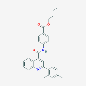 Butyl 4-({[2-(2,4-dimethylphenyl)-4-quinolinyl]carbonyl}amino)benzoate