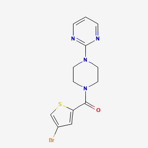 molecular formula C13H13BrN4OS B4432713 2-{4-[(4-bromo-2-thienyl)carbonyl]-1-piperazinyl}pyrimidine 