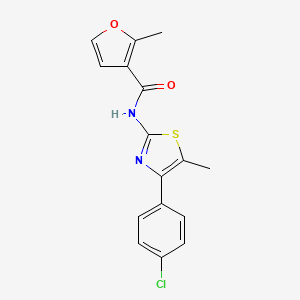 N-[4-(4-chlorophenyl)-5-methyl-1,3-thiazol-2-yl]-2-methyl-3-furamide