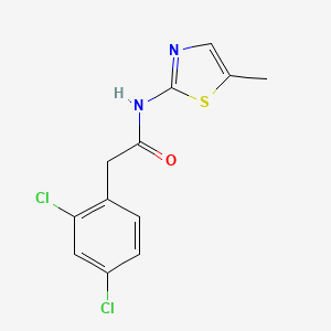 2-(2,4-dichlorophenyl)-N-(5-methyl-1,3-thiazol-2-yl)acetamide