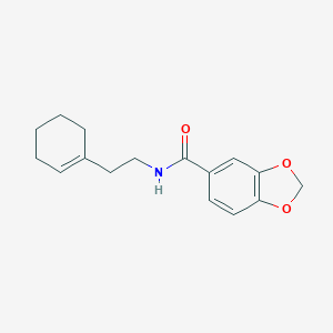 N-(2-cyclohex-1-en-1-ylethyl)-1,3-benzodioxole-5-carboxamide