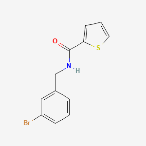 molecular formula C12H10BrNOS B4432772 N-(3-bromobenzyl)-2-thiophenecarboxamide 