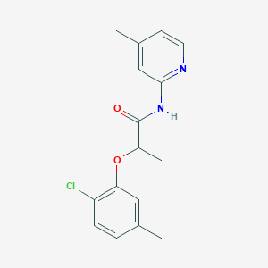 2-(2-chloro-5-methylphenoxy)-N-(4-methyl-2-pyridinyl)propanamide