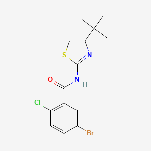 5-bromo-N-(4-tert-butyl-1,3-thiazol-2-yl)-2-chlorobenzamide