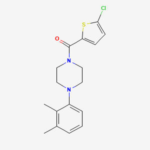 molecular formula C17H19ClN2OS B4432841 1-[(5-chloro-2-thienyl)carbonyl]-4-(2,3-dimethylphenyl)piperazine 