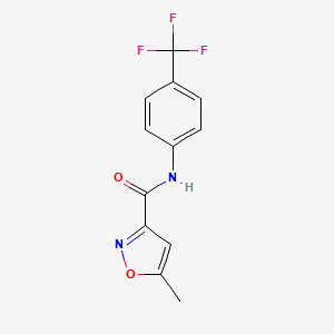 molecular formula C12H9F3N2O2 B4432845 5-methyl-N-[4-(trifluoromethyl)phenyl]-3-isoxazolecarboxamide CAS No. 523987-35-1