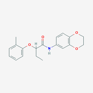 N-(2,3-dihydro-1,4-benzodioxin-6-yl)-2-(2-methylphenoxy)butanamide