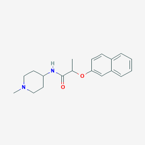 N-(1-methyl-4-piperidinyl)-2-(2-naphthyloxy)propanamide