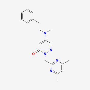 2-[(4,6-dimethyl-2-pyrimidinyl)methyl]-5-[methyl(2-phenylethyl)amino]-3(2H)-pyridazinone