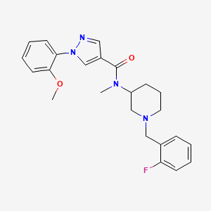 N-[1-(2-fluorobenzyl)-3-piperidinyl]-1-(2-methoxyphenyl)-N-methyl-1H-pyrazole-4-carboxamide