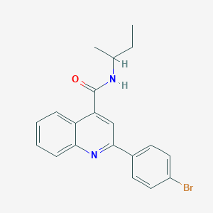 molecular formula C20H19BrN2O B443298 2-(4-bromophenyl)-N-(sec-butyl)-4-quinolinecarboxamide 