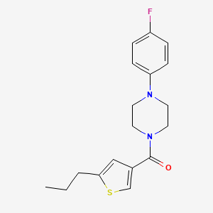 1-(4-fluorophenyl)-4-[(5-propyl-3-thienyl)carbonyl]piperazine