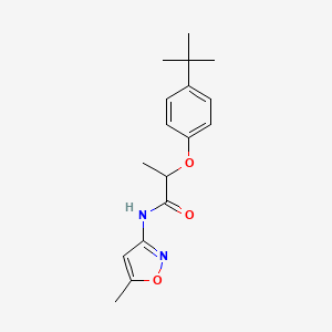 2-(4-tert-butylphenoxy)-N-(5-methyl-3-isoxazolyl)propanamide