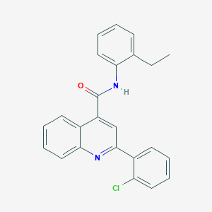 molecular formula C24H19ClN2O B443302 2-(2-chlorophenyl)-N-(2-ethylphenyl)quinoline-4-carboxamide 