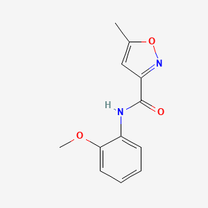 molecular formula C12H12N2O3 B4433038 N-(2-methoxyphenyl)-5-methyl-3-isoxazolecarboxamide CAS No. 88812-95-7