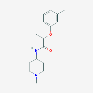 2-(3-methylphenoxy)-N-(1-methyl-4-piperidinyl)propanamide