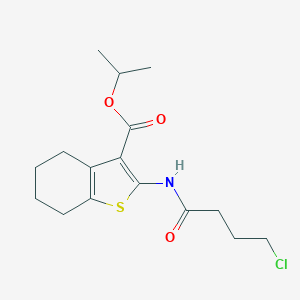 Isopropyl 2-[(4-chlorobutanoyl)amino]-4,5,6,7-tetrahydro-1-benzothiophene-3-carboxylate