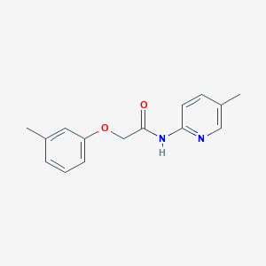 2-(3-methylphenoxy)-N-(5-methyl-2-pyridinyl)acetamide