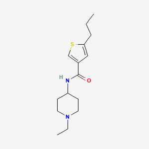 N-(1-ethyl-4-piperidinyl)-5-propyl-3-thiophenecarboxamide