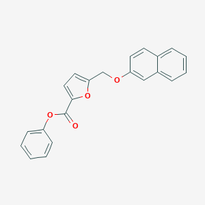 molecular formula C22H16O4 B443311 Phenyl 5-[(2-naphthyloxy)methyl]-2-furoate 