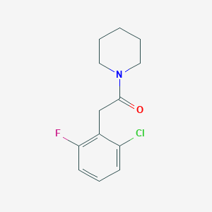 molecular formula C13H15ClFNO B4433139 1-[(2-chloro-6-fluorophenyl)acetyl]piperidine 