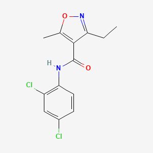 N-(2,4-dichlorophenyl)-3-ethyl-5-methyl-4-isoxazolecarboxamide