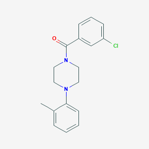 1-(3-chlorobenzoyl)-4-(2-methylphenyl)piperazine