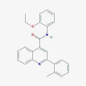 molecular formula C25H22N2O2 B443318 N-(2-ethoxyphenyl)-2-(2-methylphenyl)quinoline-4-carboxamide 