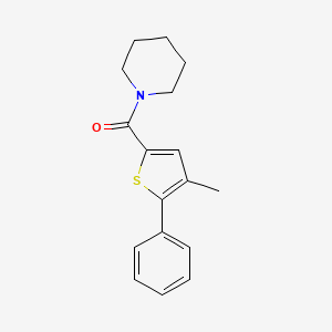 1-[(4-methyl-5-phenyl-2-thienyl)carbonyl]piperidine