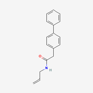 molecular formula C17H17NO B4433263 N-allyl-2-(4-biphenylyl)acetamide 