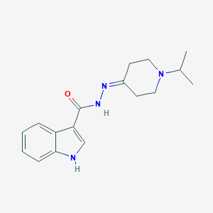 molecular formula C17H22N4O B443329 N'-(1-isopropyl-4-piperidinylidene)-1H-indole-3-carbohydrazide 