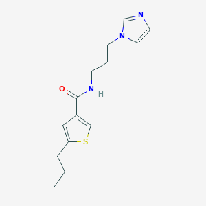 N-[3-(1H-imidazol-1-yl)propyl]-5-propyl-3-thiophenecarboxamide