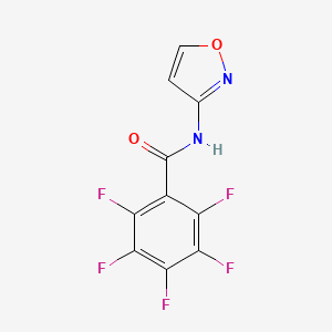 molecular formula C10H3F5N2O2 B4433297 2,3,4,5,6-pentafluoro-N-3-isoxazolylbenzamide 