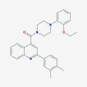 molecular formula C30H31N3O2 B443333 [2-(3,4-Dimethylphenyl)quinolin-4-yl][4-(2-ethoxyphenyl)piperazin-1-yl]methanone 