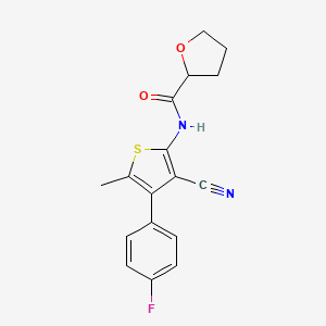 N-[3-cyano-4-(4-fluorophenyl)-5-methyl-2-thienyl]tetrahydro-2-furancarboxamide