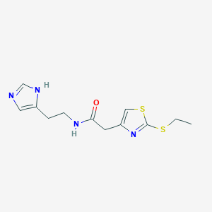 2-[2-(ethylthio)-1,3-thiazol-4-yl]-N-[2-(1H-imidazol-4-yl)ethyl]acetamide