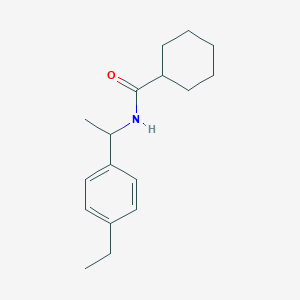 molecular formula C17H25NO B4433366 N-[1-(4-ethylphenyl)ethyl]cyclohexanecarboxamide 