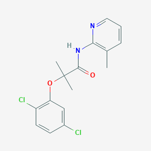 molecular formula C16H16Cl2N2O2 B4433368 2-(2,5-dichlorophenoxy)-2-methyl-N-(3-methyl-2-pyridinyl)propanamide 