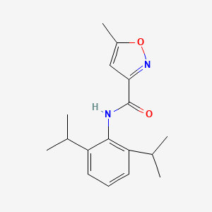 molecular formula C17H22N2O2 B4433375 N-(2,6-diisopropylphenyl)-5-methyl-3-isoxazolecarboxamide CAS No. 130403-04-2