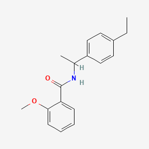 molecular formula C18H21NO2 B4433475 N-[1-(4-ethylphenyl)ethyl]-2-methoxybenzamide 