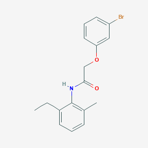 molecular formula C17H18BrNO2 B4433479 2-(3-bromophenoxy)-N-(2-ethyl-6-methylphenyl)acetamide 
