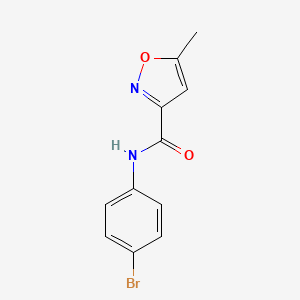 molecular formula C11H9BrN2O2 B4433506 N-(4-bromophenyl)-5-methyl-3-isoxazolecarboxamide 