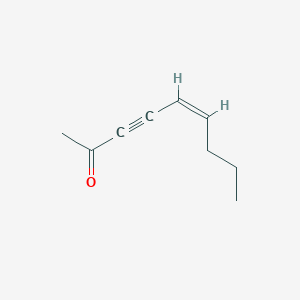 molecular formula C9H12O B044336 (Z)-Non-5-en-3-yn-2-one CAS No. 116428-94-5