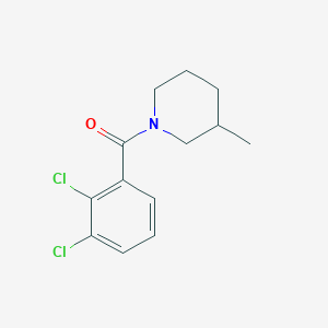 molecular formula C13H15Cl2NO B4433623 1-(2,3-dichlorobenzoyl)-3-methylpiperidine 