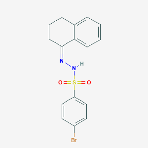 molecular formula C16H15BrN2O2S B443368 4-bromo-N'-(3,4-dihydro-1(2H)-naphthalenylidene)benzenesulfonohydrazide 